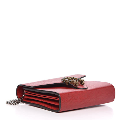 Gucci Calfskin Mini Dionysus Chain Wallet Hibiscus Red 4 of 12