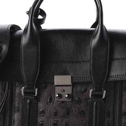 3.1 Phillip Lim 3.1 Turtle Embossed Medium Pashli Satchel Black 10 of 10
