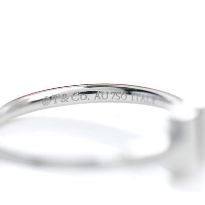 Tiffany 18K White Gold T Wire Ring 52 6 5 of 5