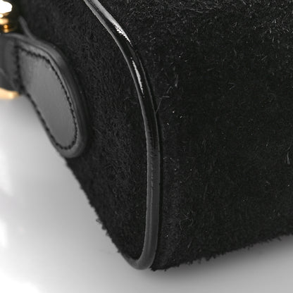 Gucci Suede Patent Web Mini Ophidia Shoulder Bag Black 8 of 9