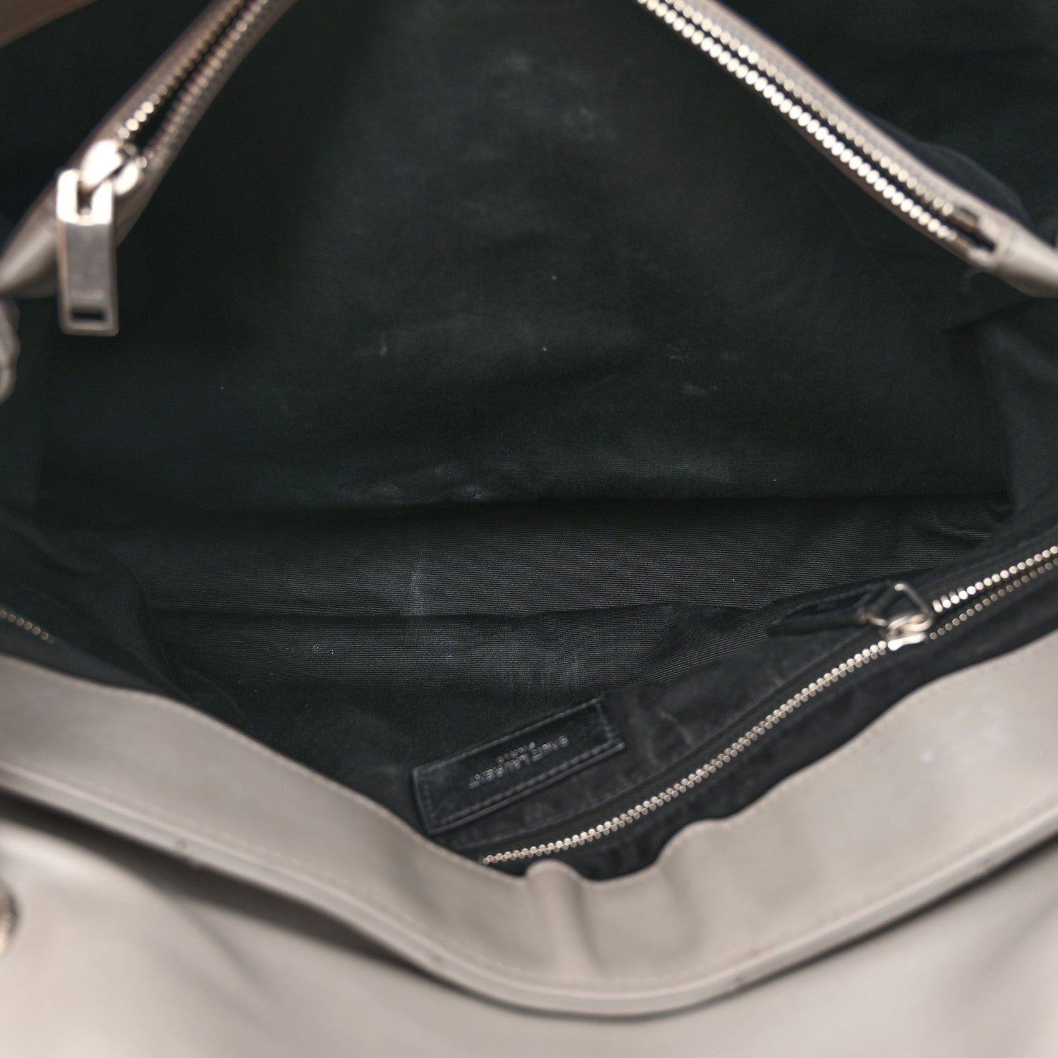 Saint Laurent Calfskin Y Quilted Monogram Large Loulou Chain Satchel Earth 6 of 21