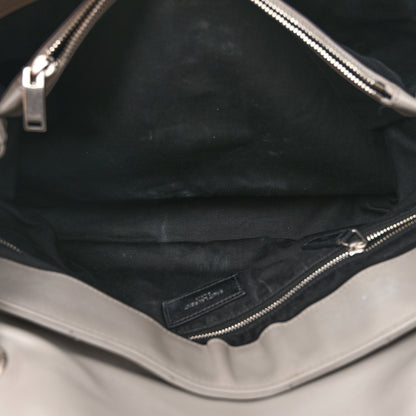 Saint Laurent Calfskin Y Quilted Monogram Large Loulou Chain Satchel Earth 6 of 21