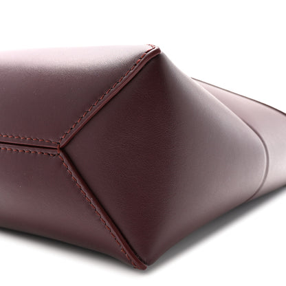 Loewe Shiny Calfskin Mini Puzzle Fold Tote Burgundy 10 of 10