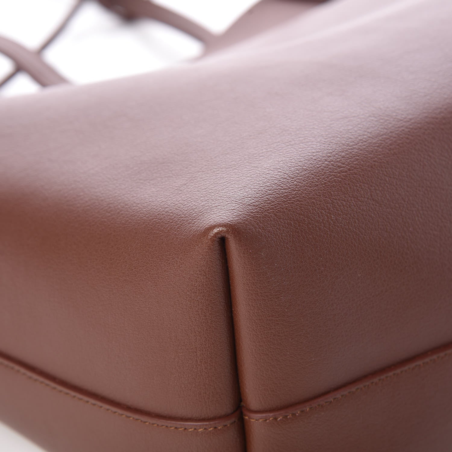 Saint Laurent Calfskin Large Shopping Tote Old Brandy 12 of 13