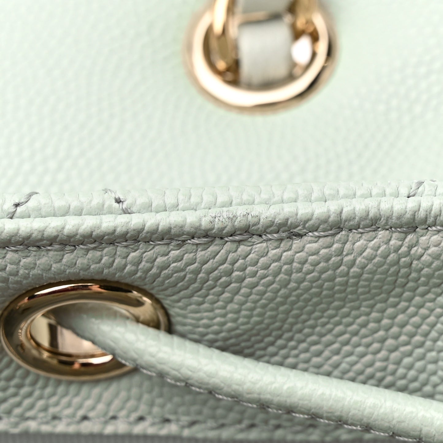 Caviar Quilted Mini Urban Spirit Backpack Light Blue