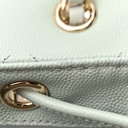 Chanel Caviar Quilted Mini Urban Spirit Backpack Light Blue 11 of 13