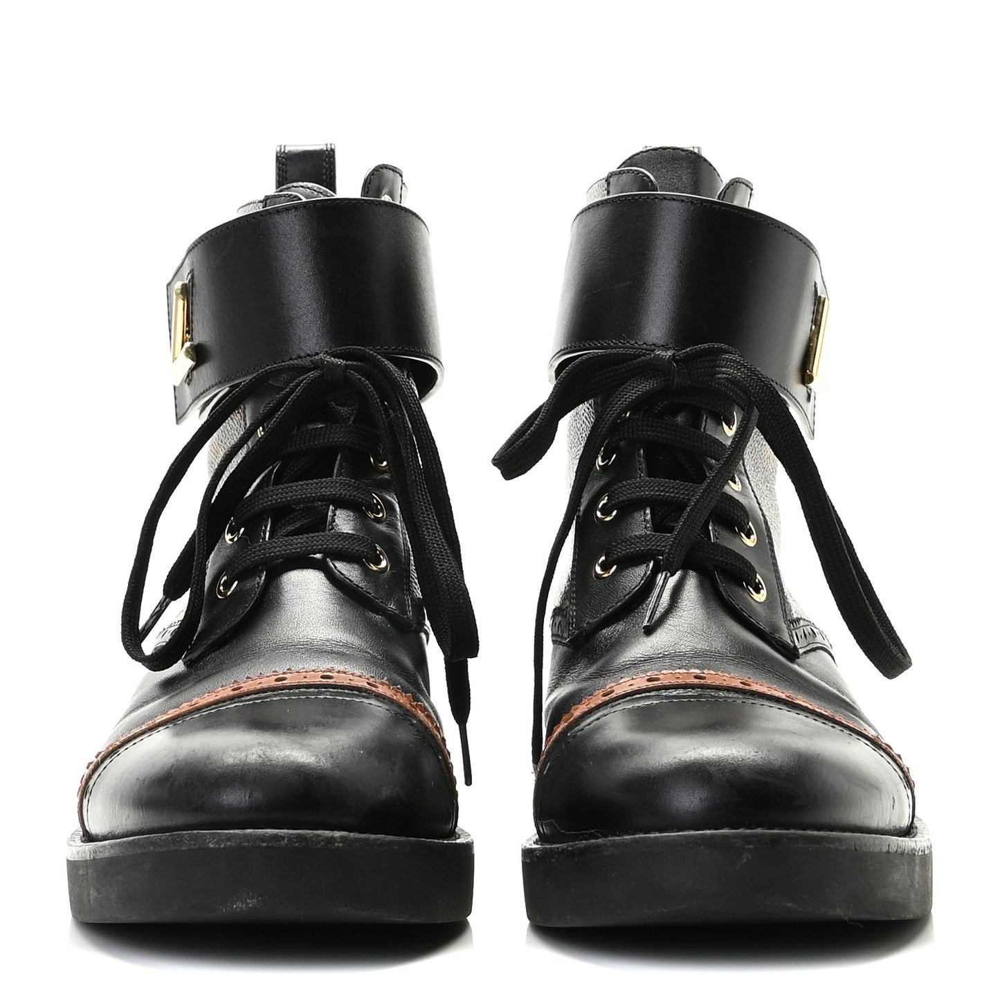 Calfskin Monogram Boyish Ranger Boots 40 Black