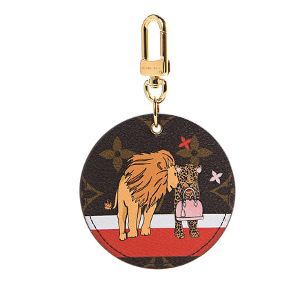 Louis Vuitton Monogram 2018 Christmas Animation Cats Bag Charm Key Ring 1 of 4