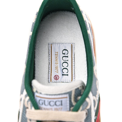Gucci Cotton GG Monogram Web Womens 1977 Tennis Sneakers 38 Philod Ivory Mystic White 6 of 8