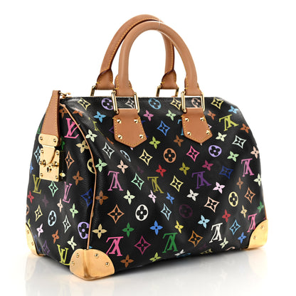 Louis Vuitton Monogram Multicolor Speedy 30 Black 3 of 11
