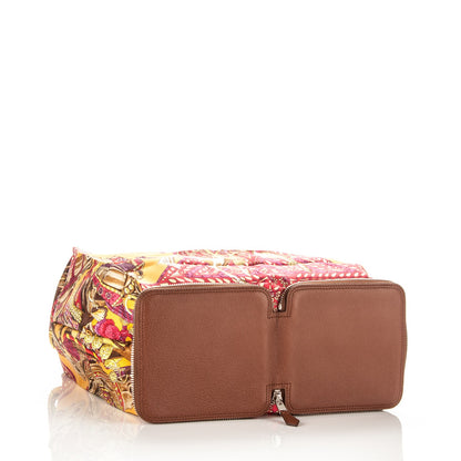 Hermes Buffle Gala Silky Pop La Danse du Cheval Marwari Shopper Tote Marron 4 of 8