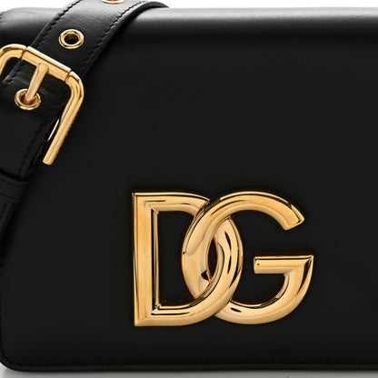 Dolce & Gabbana Calfskin 3.5 Crossbody Bag Black 7 of 9