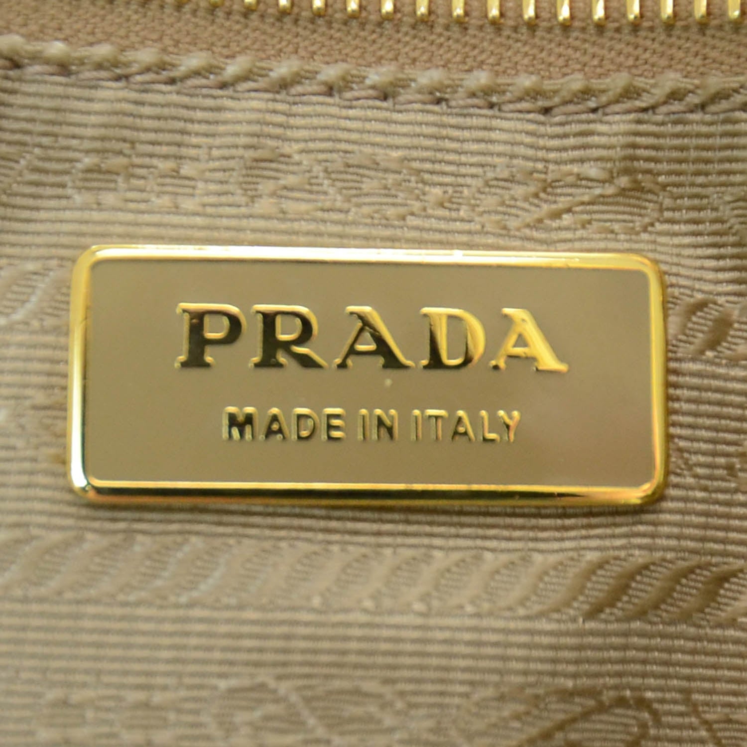 Prada Nappa Gaufre Tote Platino 6 of 7