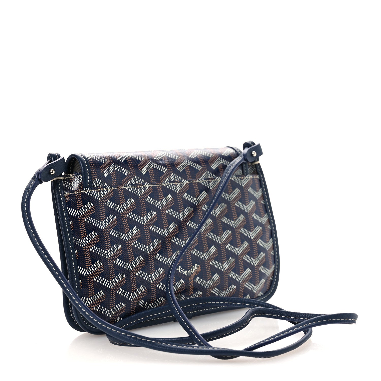 Goyard Goyardine Plumet Wallet Clutch Navy 3 of 9