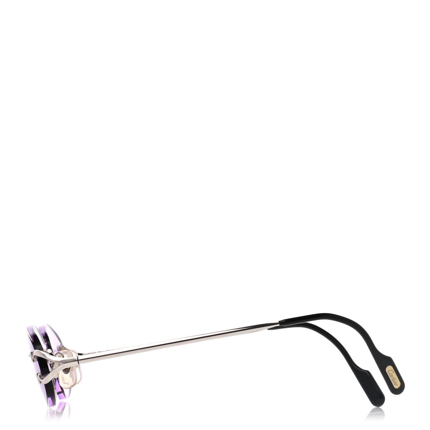 Cartier Rimless Oval Sunglasses Purple 3 of 6