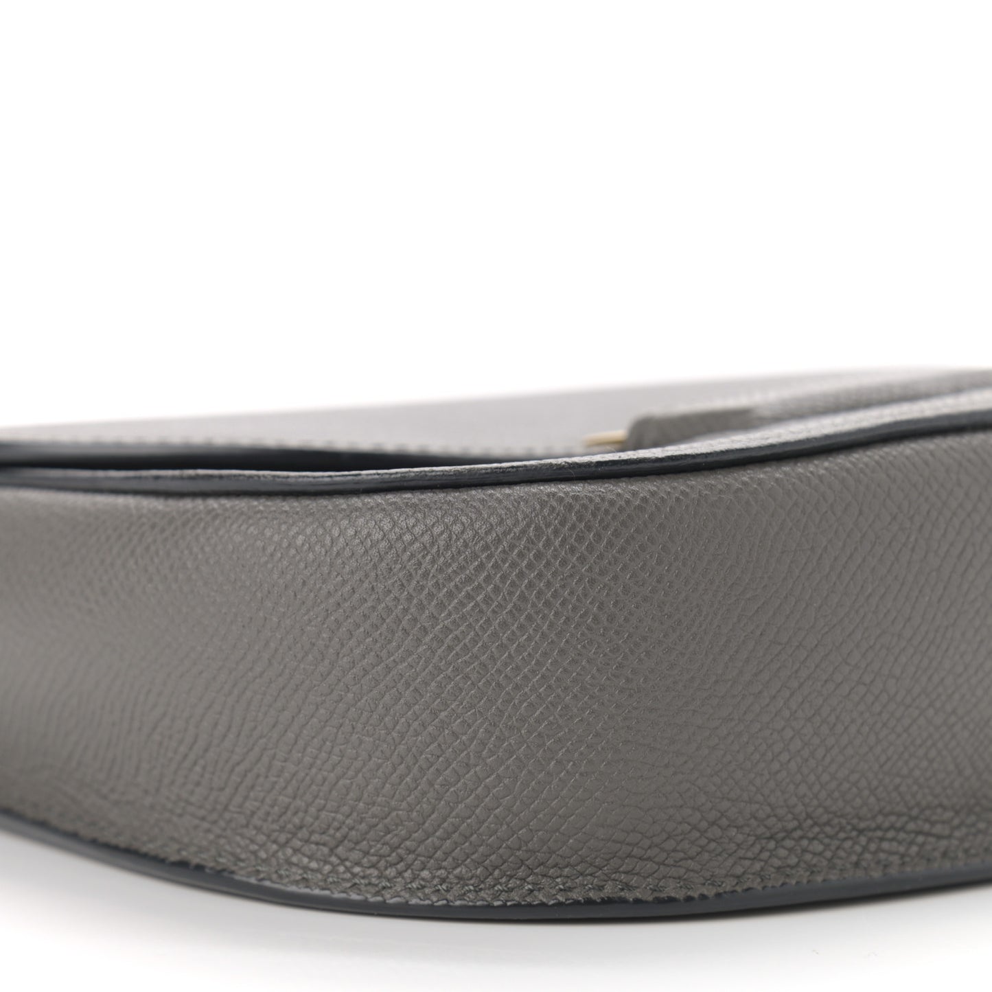 Baby Grained Calfskin Small Trotteur Grey