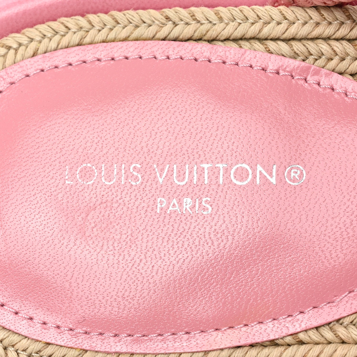 Louis Vuitton Fabric Maia Rope Flat Sandal 40 Rose Clair 7 of 7