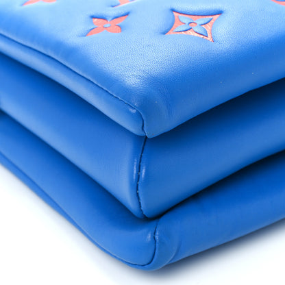 Louis Vuitton Lambskin Embossed Monogram Vuittamins Coussin PM Blue Red 8 of 10