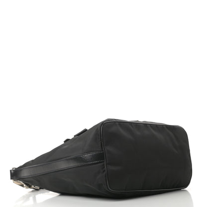 Prada Tessuto Nylon Vitello Hobo Black 4 of 12