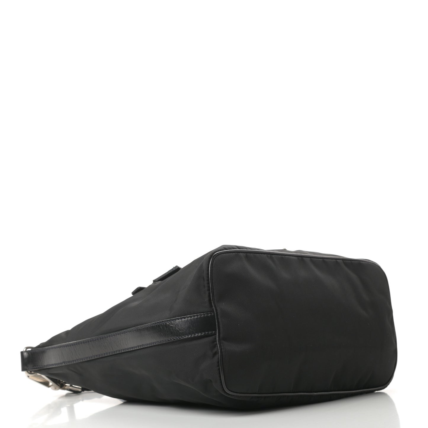 Tessuto Nylon Vitello Hobo Black