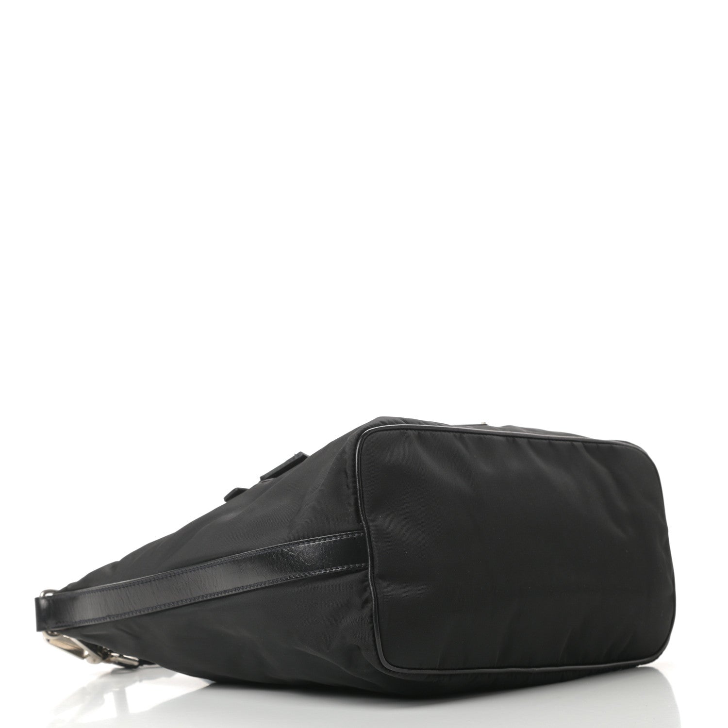 Prada Tessuto Nylon Vitello Hobo Black 4 of 12