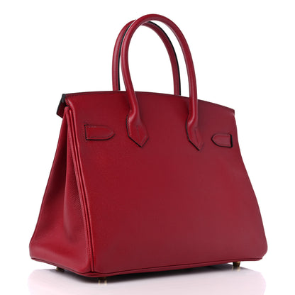 Hermes Epsom BIRKIN 30 Rouge Grenat 3 of 9
