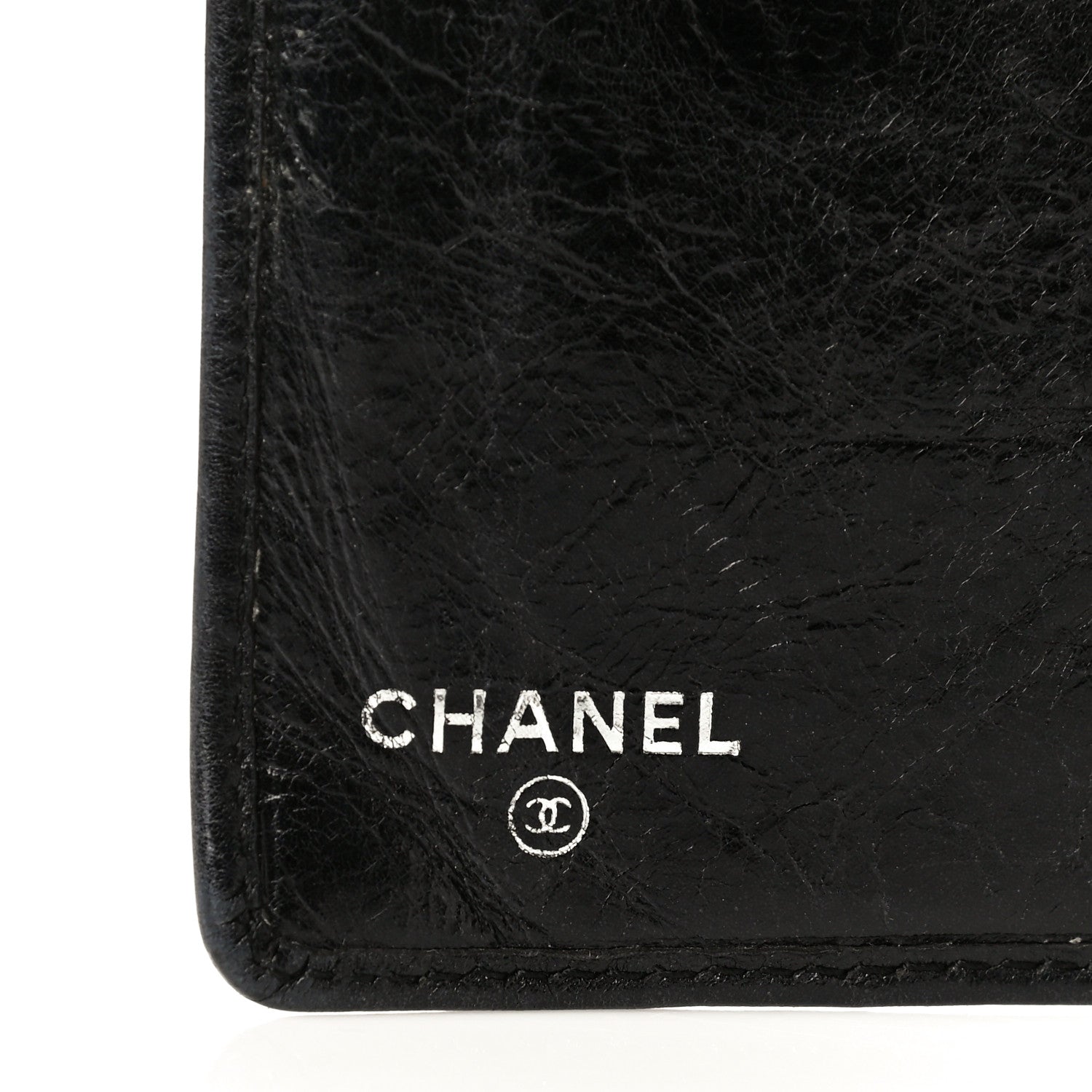 Chanel Aged Calfskin Quilted Cambon Yen Wallet Black 6 of 21