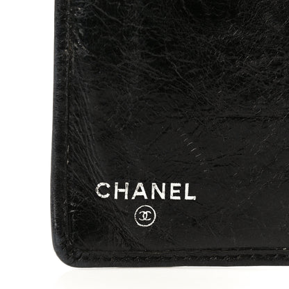 Chanel Aged Calfskin Quilted Cambon Yen Wallet Black 6 of 21