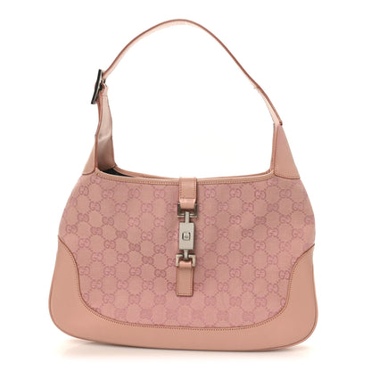 Gucci Monogram Small Jackie O Hobo Pink 1 of 13
