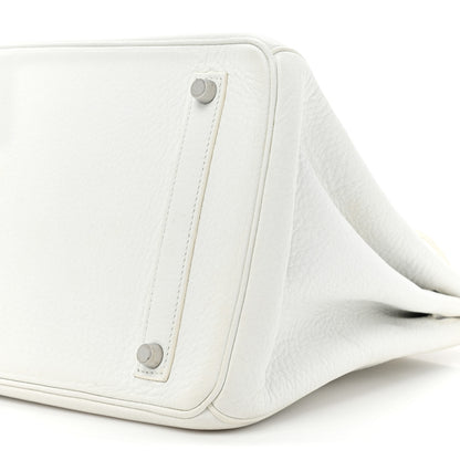 Hermes Taurillon Clemence BIRKIN 35 White 8 of 12