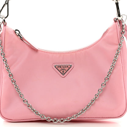 Prada Nylon Re-Edition 2005 Shoulder Bag Rosa 5 of 11