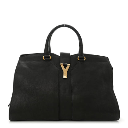 Saint Laurent Sheepskin Medium Cabas ChYc Black 1 of 10
