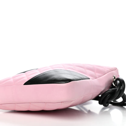 Chanel Calfskin Quilted Medium Cambon Messenger Pink Black 9 of 10