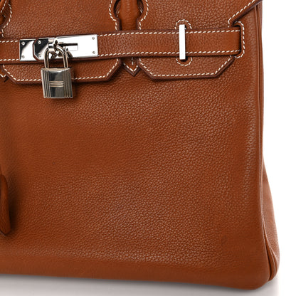 Hermes Natural Barenia Faubourg Birkin 30 Fauve 14 of 17