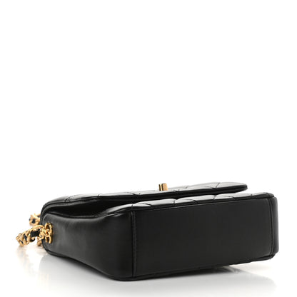 Chanel Lambskin Quilted Small Side Note Flap Black 4 of 9