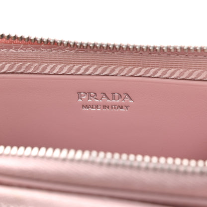 Prada Satin Crystal Mini Triangle Crossbody Pouch Alabastro 8 of 13