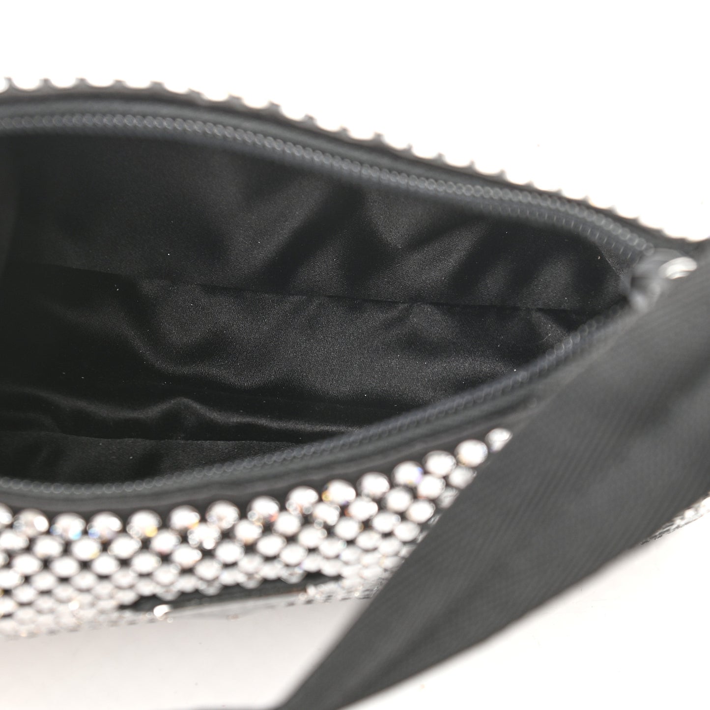 Satin Crystal Mini Re-Edition 2000 Bag Cristal