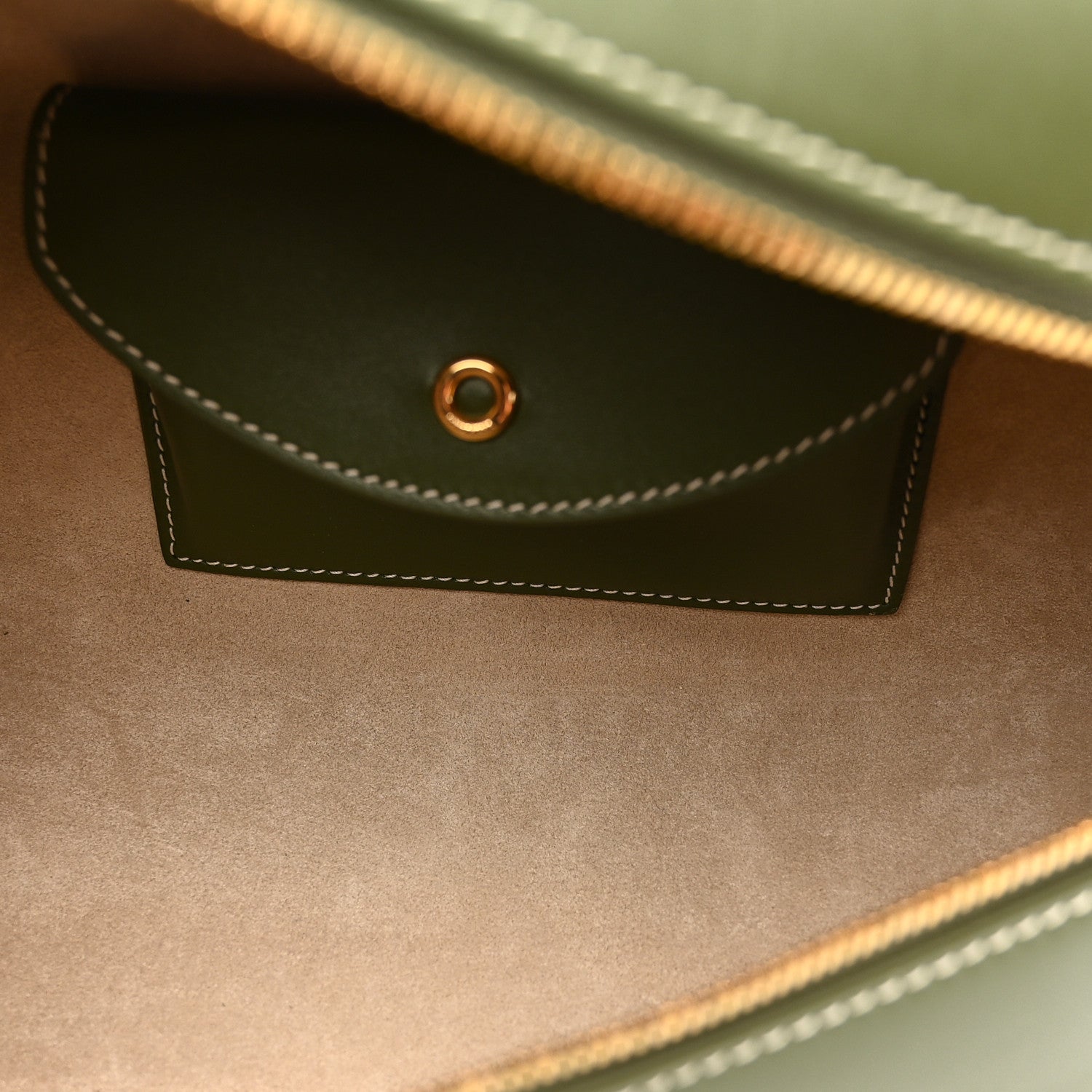 Loro Piana Saddle Calfskin Extra Bag L27 Dark Lichen 5 of 10
