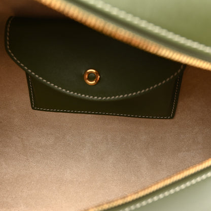 Loro Piana Saddle Calfskin Extra Bag L27 Dark Lichen 5 of 10