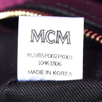 MCM Visetos Medium Traveler Weekender Pink 9 of 10