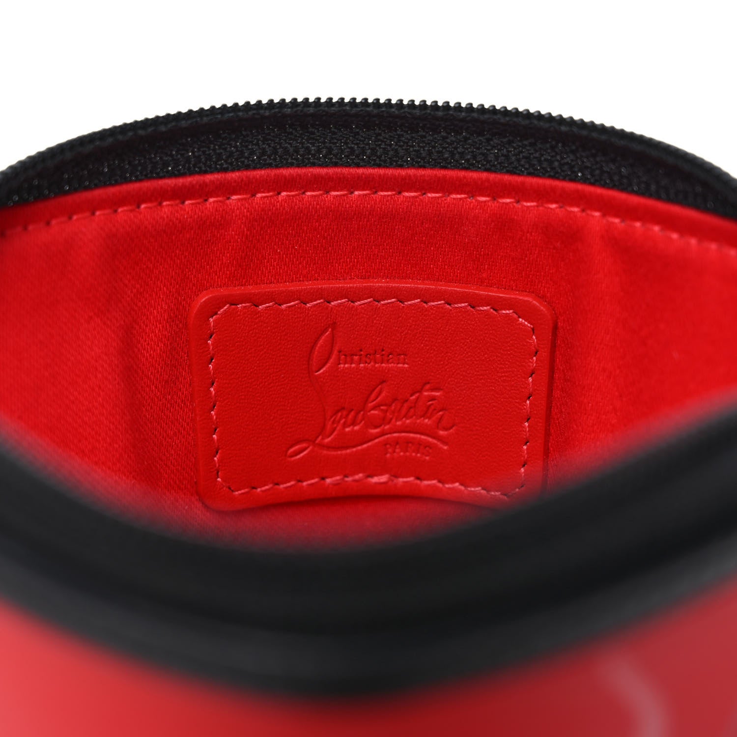 Christian Louboutin Calfskin Gomme Loubilab Batt Clutch Loubi Black 6 of 8