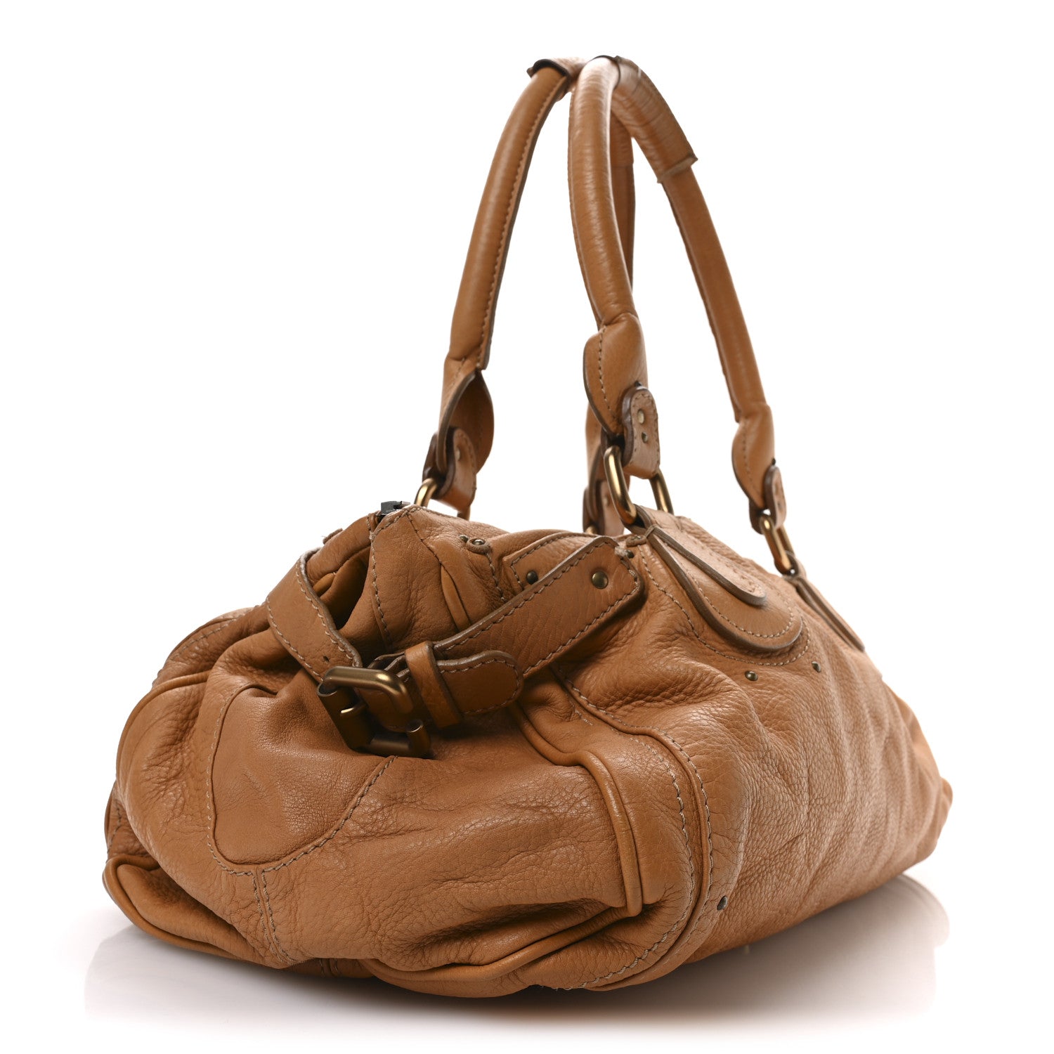 Chloe Calfskin Large Paddington Satchel Beige 3 of 12