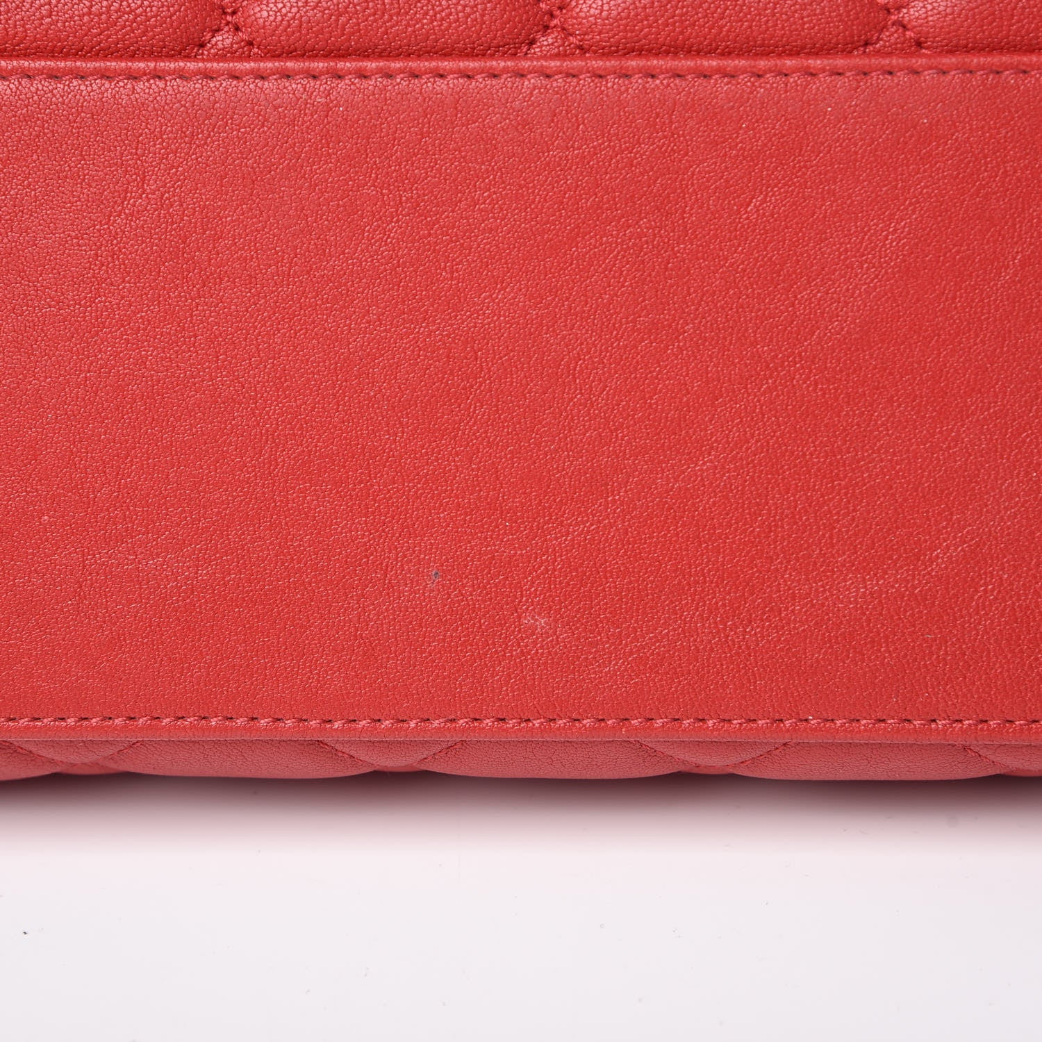 Chanel Shiny Sheepskin Quilted Small Trapezio Flap Red 10 of 10