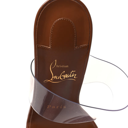 Christian Louboutin Patent PVC Just Nothing 85 Slide Sandals 38 Nude 8 of 8