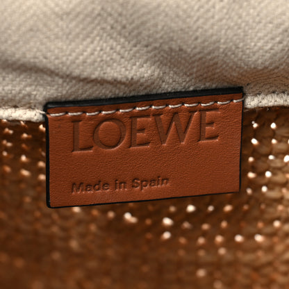 Loewe Calfskin Raffia Anagram Paulas Ibiza Pochette Bag Natural Tan 6 of 12