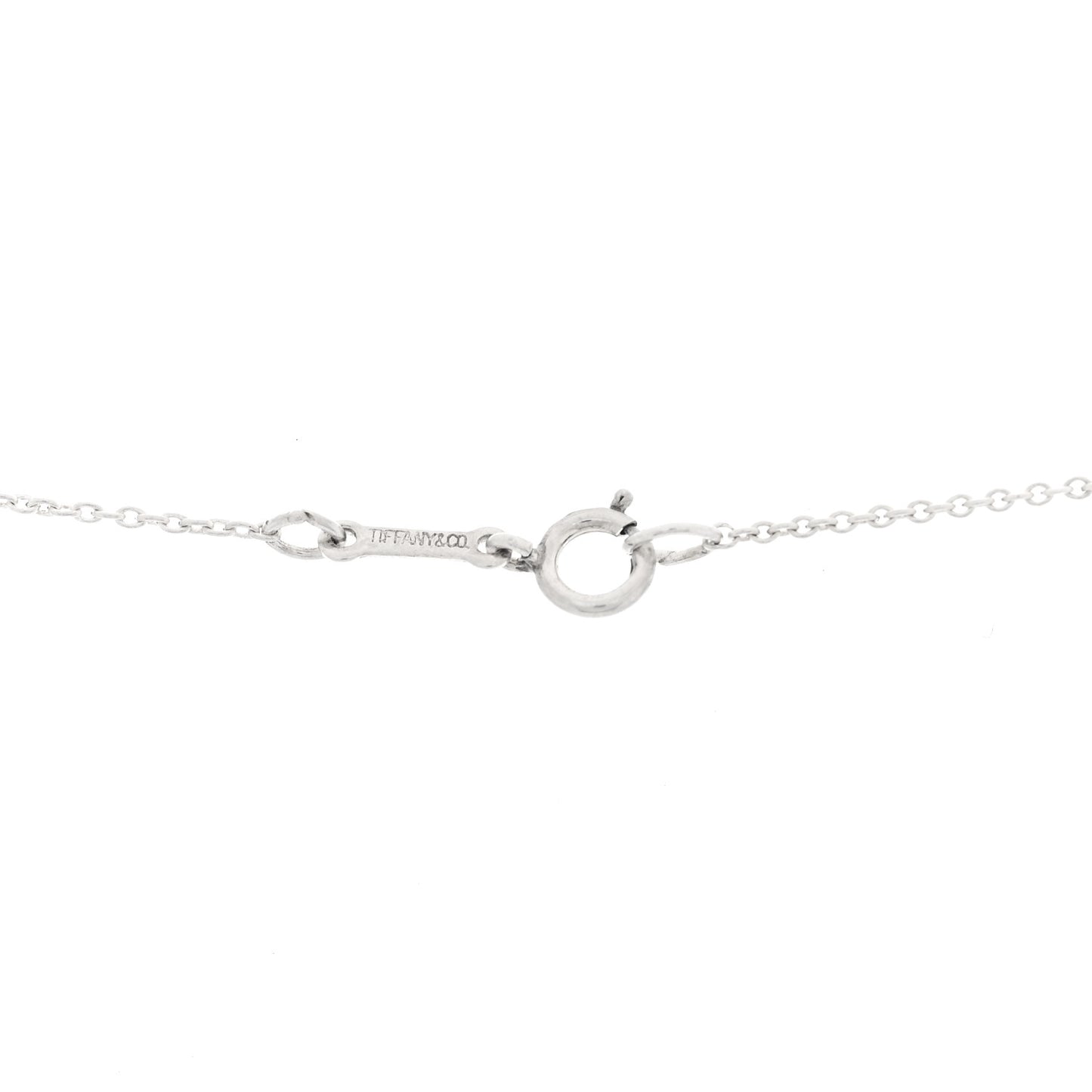 Sterling Silver Elsa Peretti 8mm Bean Pendant Necklace