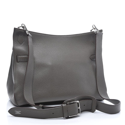 Hermes Taurillon Clemence Jypsiere 37 Etain 3 of 12