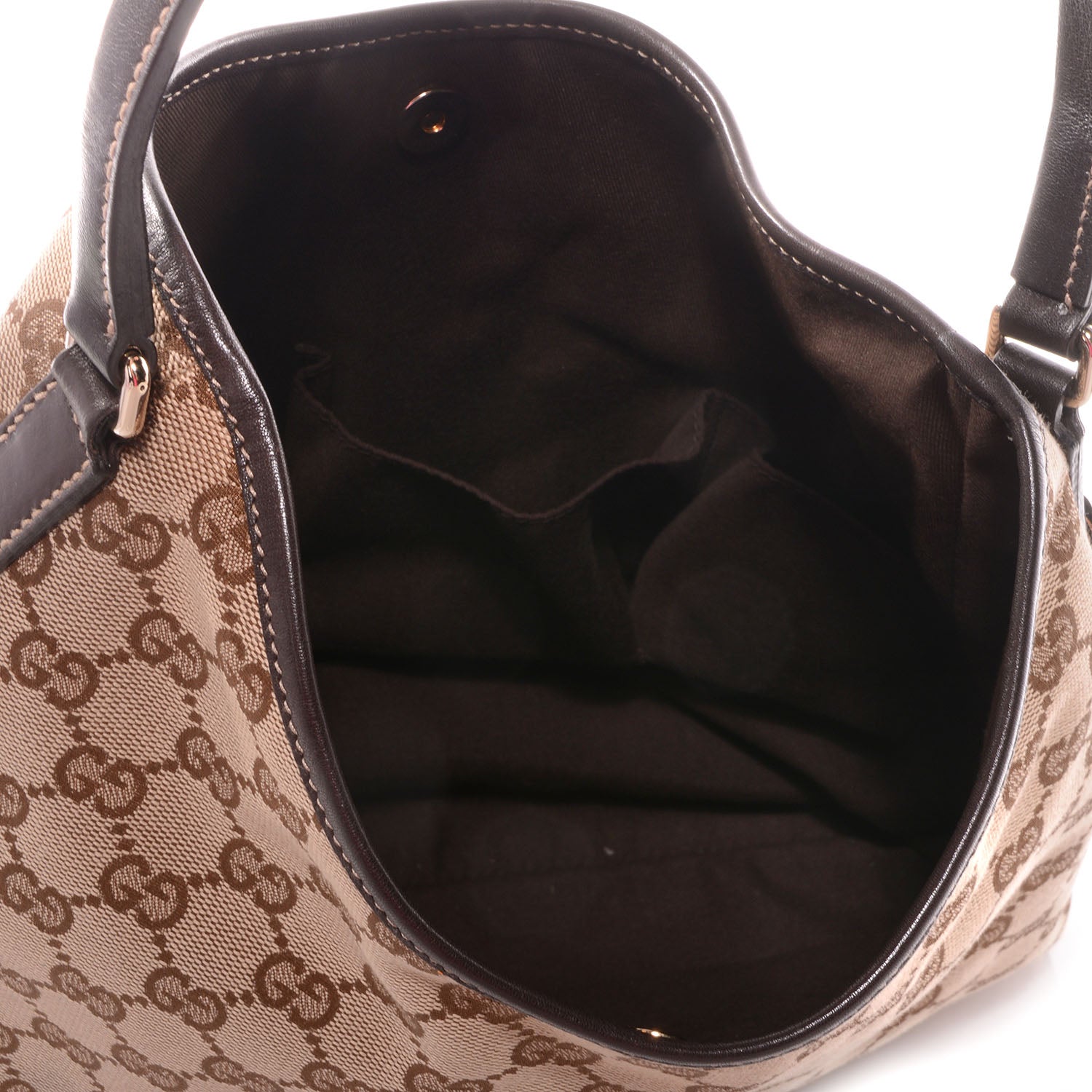 Gucci Monogram GG New Britt Medium Hobo Brown 5 of 7