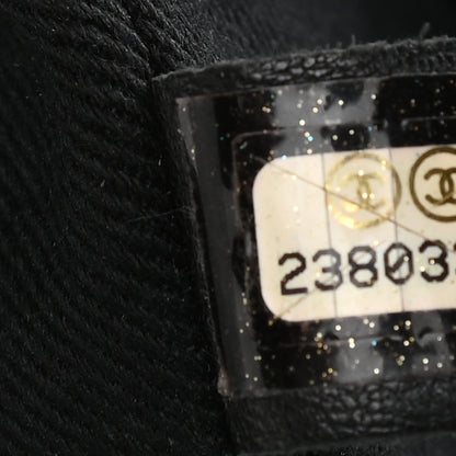 Chanel Grained Calfskin Stitched Flap Drawstring Backpack Black 6 of 10