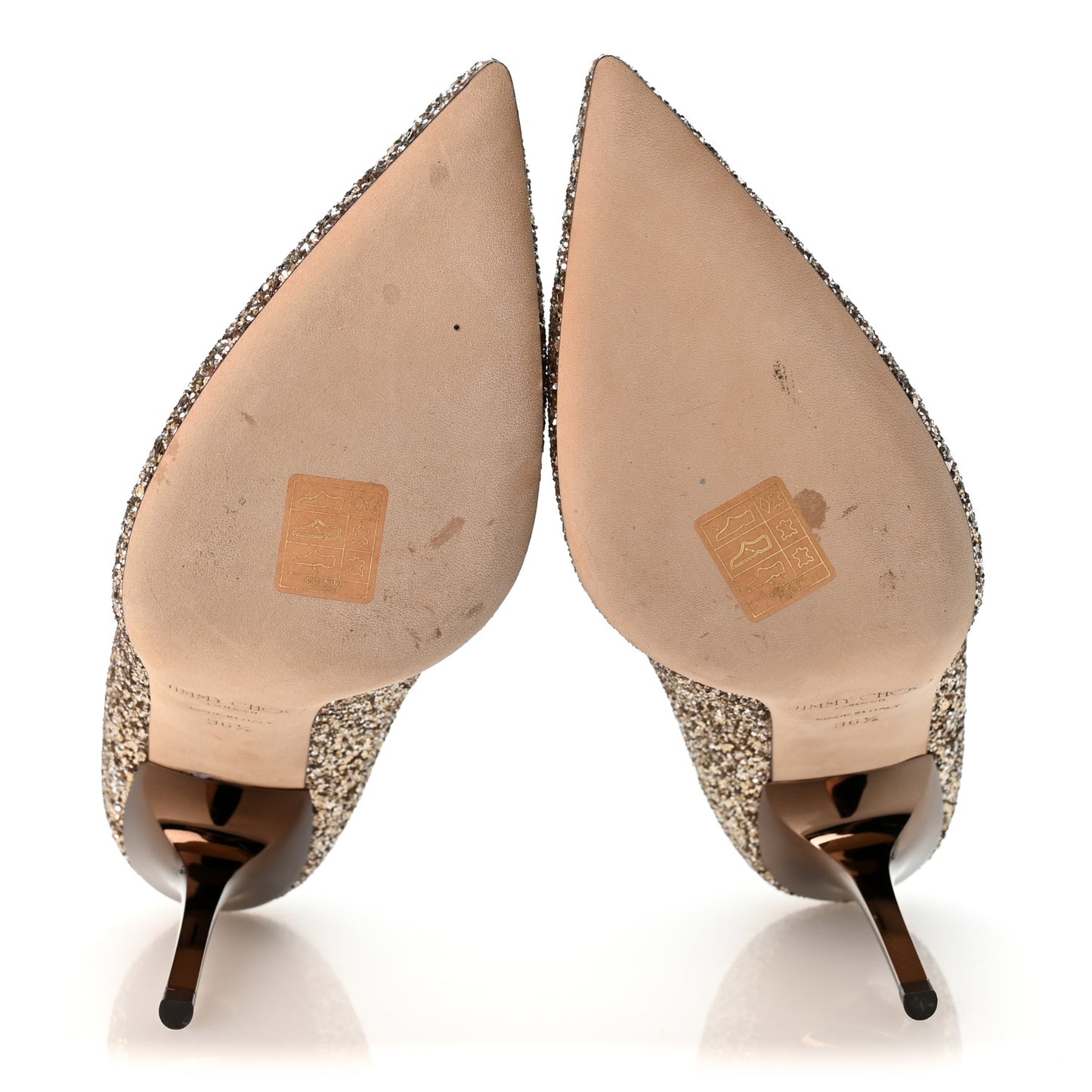 Coarse Glitter Abel Pumps 36.5 Antique Gold